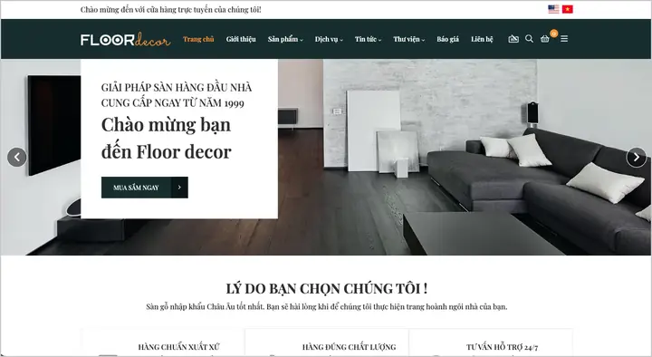 Mẫu Website Bán Hàngfloor Decor