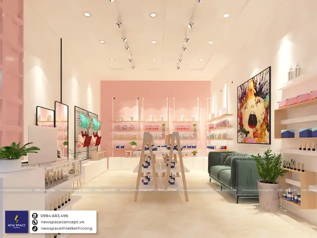 Thiết Kế Tối Giản Ấn Tượng Cho Shop Mỹ Phẩm Celin & Missie