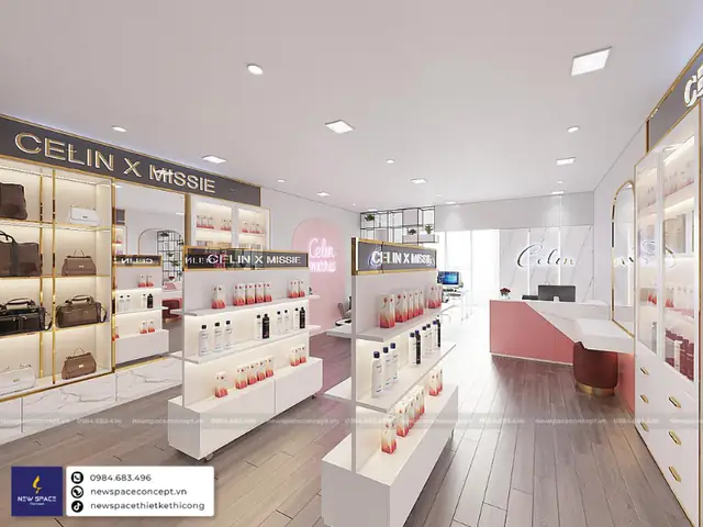 Thiết Kế Tối Giản Ấn Tượng Cho Shop Mỹ Phẩm Celin & Missie