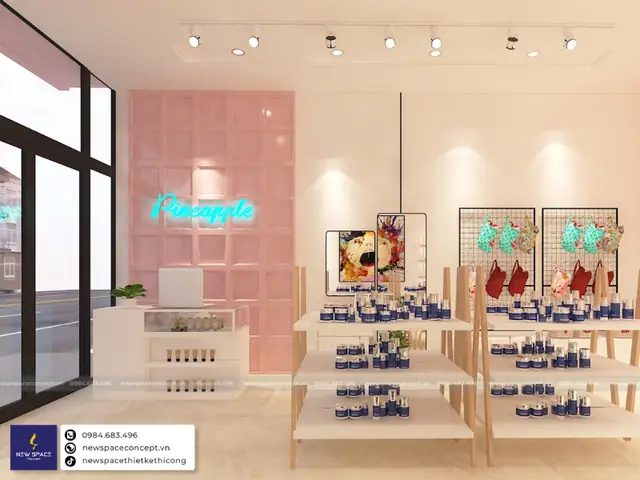 New Space Concept – Đơn Vị Thiết Kế Shop Mỹ Phẩm Chuyên Nghiệp, Uy Tín
