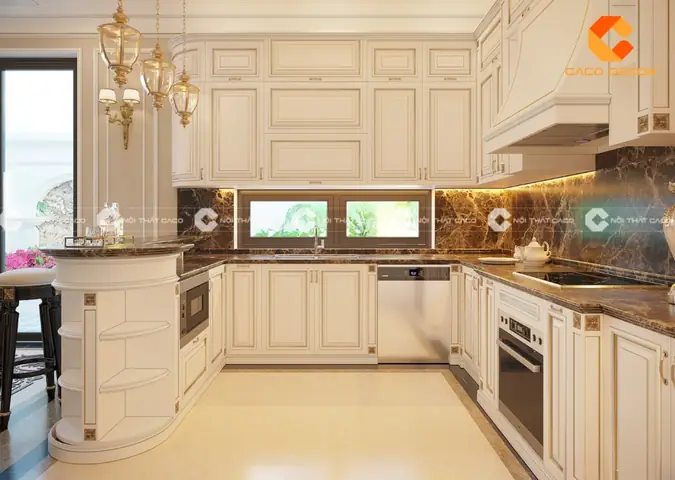 Có Nên Làm Tủ Bếp Gỗ Tự Nhiên Sơn Trắng Không?