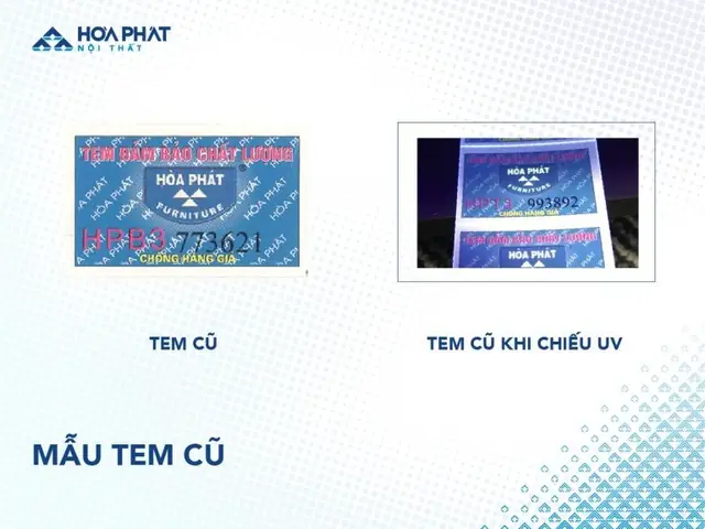 Cách Nhận Biết Sản Phẩm Nội Thất Hòa Phát Chính Hãng Bằng Tem Chống Hàng Giả