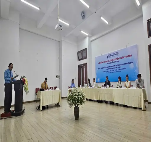 Lễ Bảo Vệ Tiến Sĩ Cấp Trường Của Nghiên Cứu Sinh Nguyễn Hữu Vinh