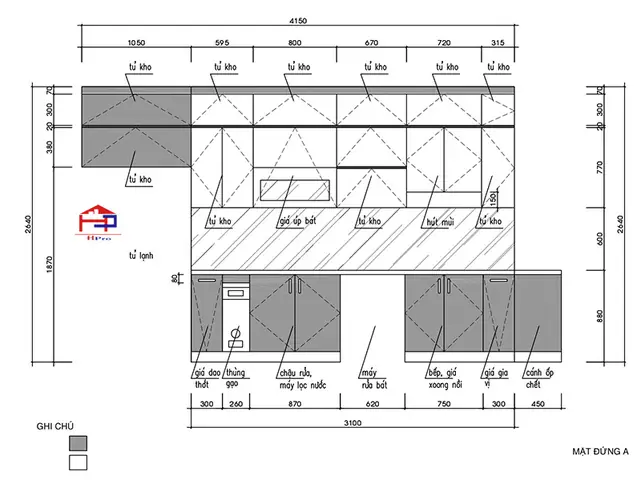 Ý Tưởng Thiết Kế Mẫu Tủ Bếp Acrylic Tbac146 - Gian Bếp Hiện Đại, Tiện Nghi Cho Nhà Anh Long