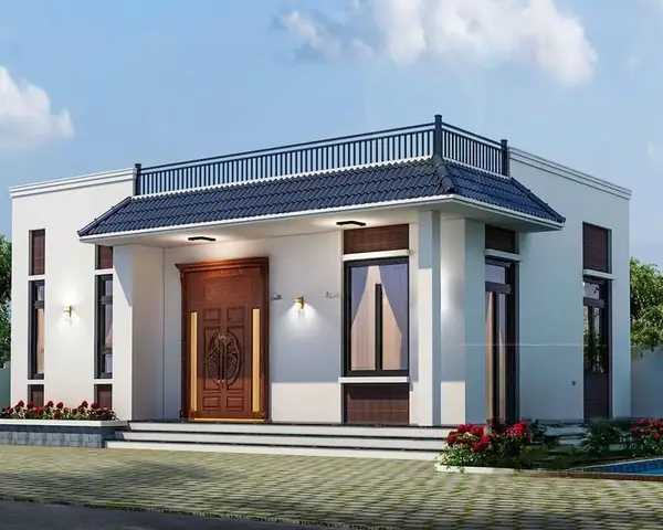 Nhà Cấp 4 Mái Mỹ Sang Trọng
