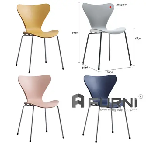 Ghế Nhựa Chân Thép Mạ Cc 1546-s Dành Cho Nhà Hàng, Khách Sạn Ghế Nhựa Chân Thép Mạ Cc 1546-s Dành Cho Nhà Hàng, Khách Sạn