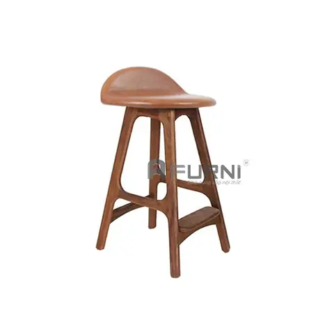 Mô Tả Chi Tiết Ghế Đảo Bếp Chân Gỗ Màu Walnut Nệm Simili Erik Buch-65p Đẹp Giá Rẻ Tphcm