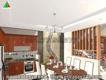 Nhà Gác Lửng Giếng Trời Nội Thất Đẹp