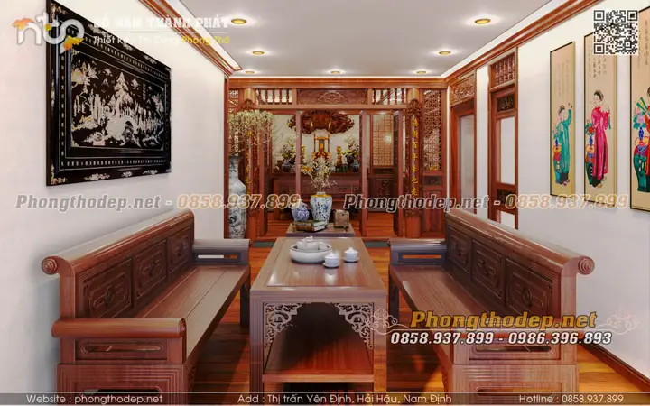 Phân Loại Thiết Kế Phòng Khách Kết Hợp Phòng Thờ
