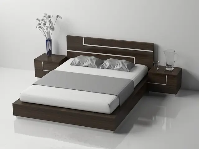 Giường Gỗ Công Nghiệp Đơn Giản Tinh Tế