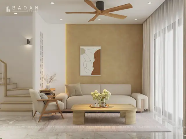 Phòng Khách – Sự Kết Hợp Hoàn Hảo Giữa Gỗ Tự Nhiên Và Gỗ Công Nghiệp Hiện Đại