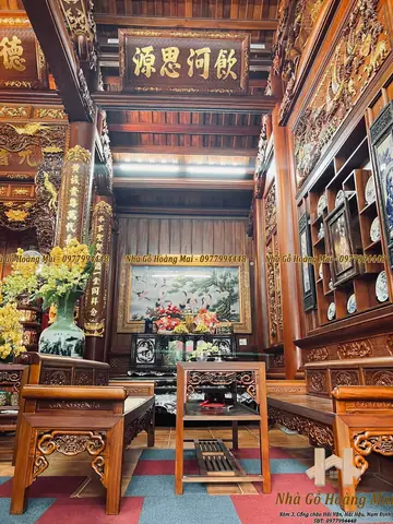 Sự Kết Hợp Giữa Sập, Tủ Chè, Bộ Bàn Ghế Trường Kỷ Sự Kết Hợp Giữa Sập, Tủ Chè, Bộ Bàn Ghế Trường Kỷ