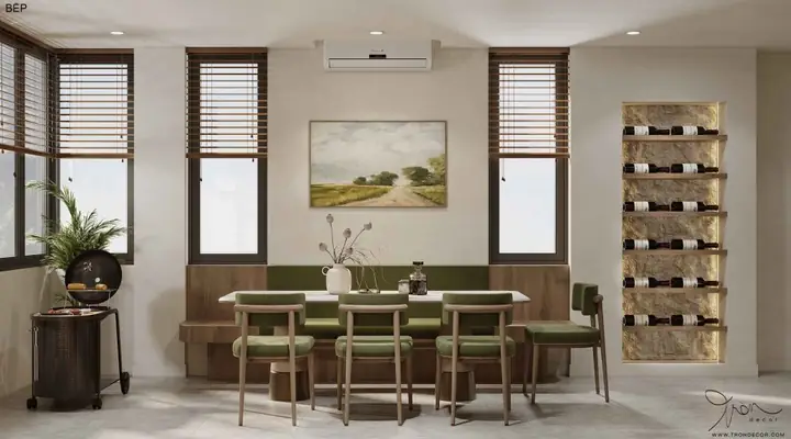 Chi Tiết Không Gian Thiết Kế Nội Thất Nhà Phố Bàn Cờ Với Phong Cách Hiện Đại