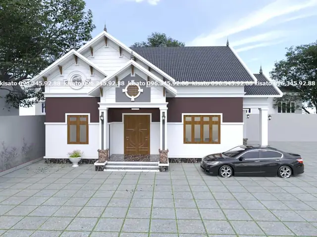 Phối Cảnh 3d Cho Mẫu Nhà Cấp 4 Đẹp