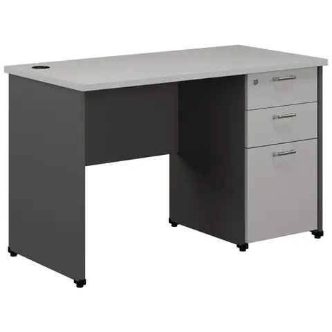 Bàn Làm Việc Hộc Liền 1m2 Hp120shl3d