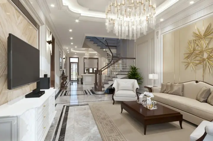 Thiết Kế Nội Thất Nhà Ống Phong Cách Tân Cổ Điển