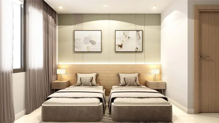 Trang Trí Nội Thất Khách Sạn Mini Cho Phòng Đôi