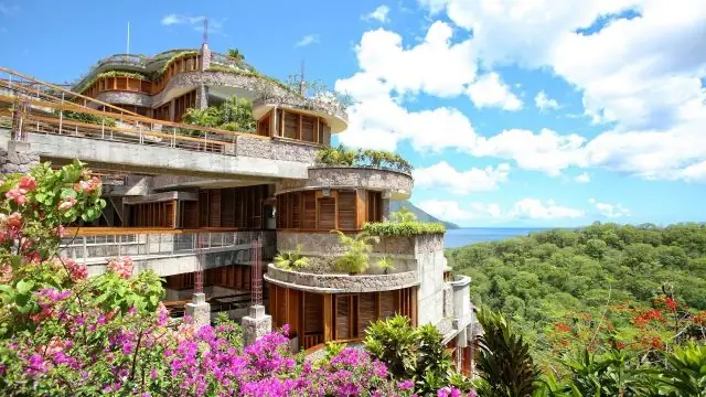 Nội Thất Bên Trong Biệt Thự Jade Mountain, St. Lucia