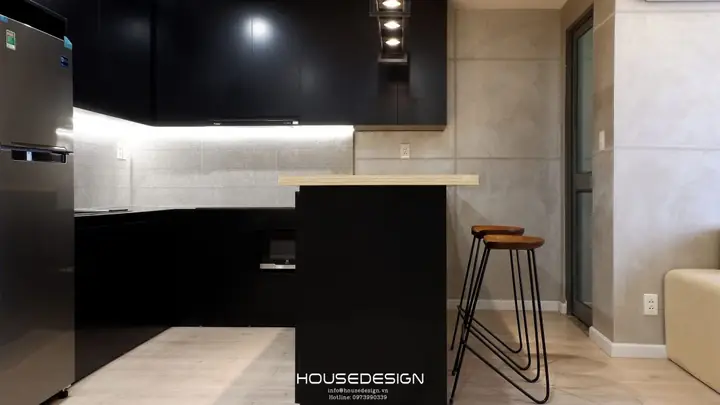 1.9 Mẫu Thiết Kế Nội Thất Căn Hộ Chung Cư 1 Phòng Ngủ – Masteri Thảo Điền
