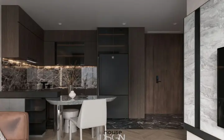 1.2 Thiết Kế Nội Thất Chung Cư 1 Phòng Ngủ 40m2