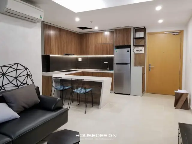 1.10 Mẫu Thiết Kế Nội Thất Căn Hộ Chung Cư 1 Phòng Ngủ – Masteri Số 2