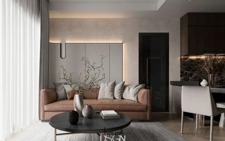1.2 Thiết Kế Nội Thất Chung Cư 1 Phòng Ngủ 40m2
