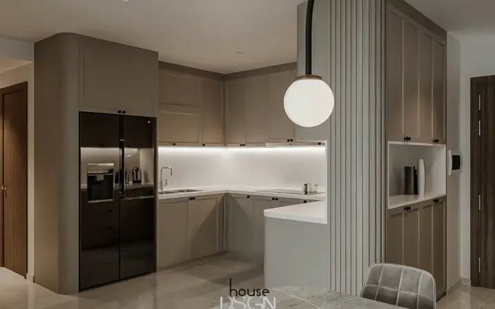 1.4 Thiết Kế Nội Thất Chung Cư 1 Phòng Ngủ 50m2
