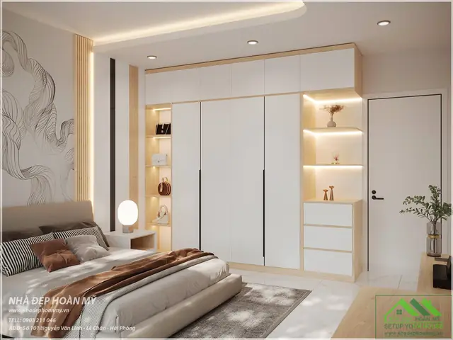 Thiết Kế Thi Công Nội Tất Phòng Ngủ Đẹp Tại An Dương Hải Phòng