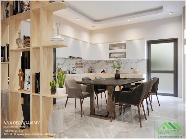 Thiết Kế Thi Công Nội Tất Phòng Bếp Tại An Dương Hải Phòng