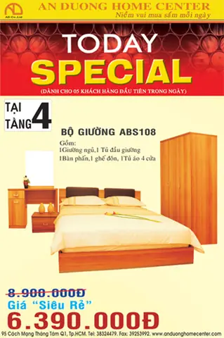Khuyến Mại Giảm Giá Bộ Giường Ngủ