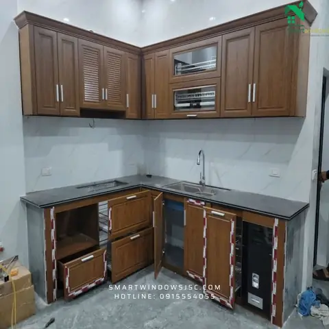 Tủ Bếp Chữ L – Tối Ưu Góc Chết Trong Căn Bếp