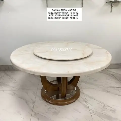 Bàn Ăn Tròn 10 Người
