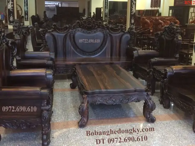 Bo Ban Ghe Hoang Gia Go Mun