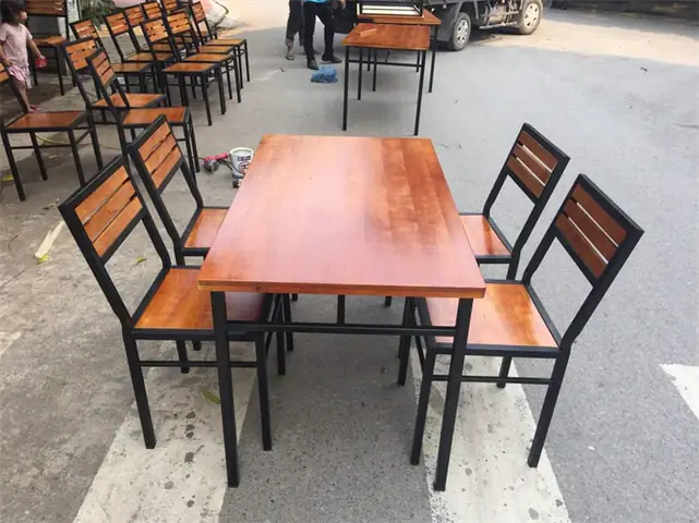 Bộ Bàn Ghế Quán Ăn Mẫu 7