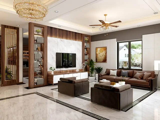 Mẫu 7: Nội Thất Gỗ Công Nghiệp Mdf Cho Không Gian Phòng Khách