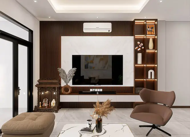 Mẫu 7: Nội Thất Gỗ Công Nghiệp Mdf Cho Không Gian Phòng Khách