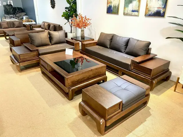 Bộ Bàn Ghế Gỗ Cho Phòng Khách