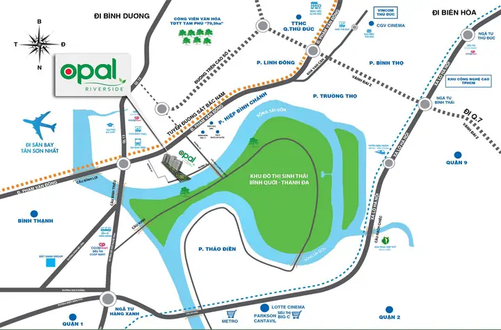Vị Trí Dự Án Opal Riverside Ở Đâu?