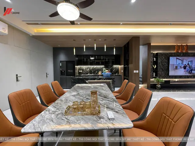 Tủ Bếp Lacquered Kèm Bàn Đảo 02