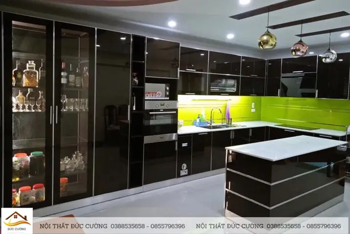 Nội Thất Bếp Kính Cường Lực