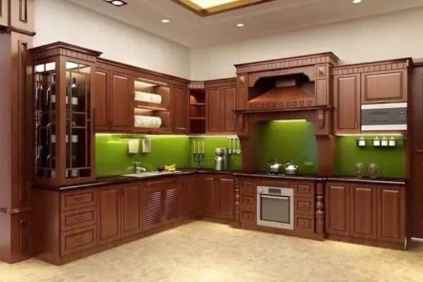 4.1 Tủ Bếp Gỗ Tự Nhiên