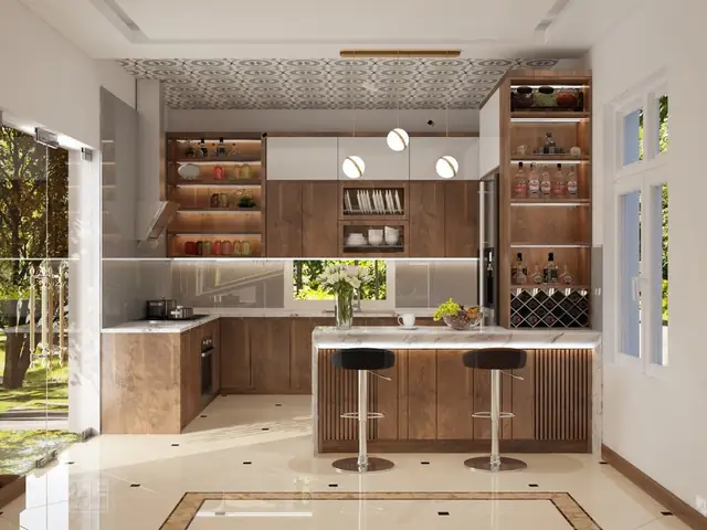 Quầy Bar Bếp Đơn Giản - Nội Thất Thịnh Hành Năm 2022 Bạn Nên Tham Khảo