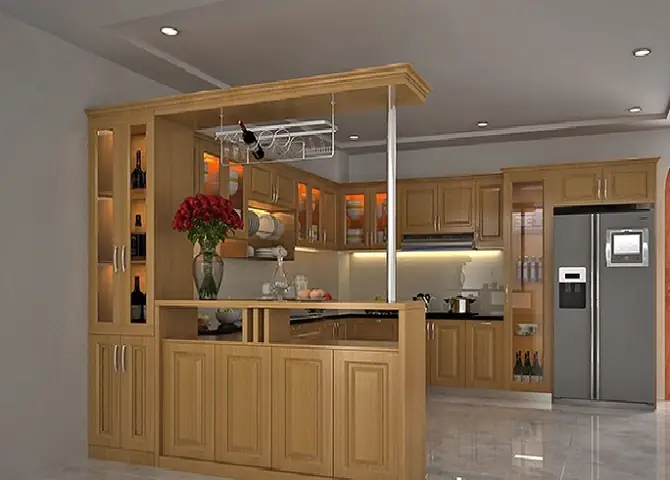 Quầy Bar Bếp Đơn Giản - Nội Thất Thịnh Hành Năm 2022 Bạn Nên Tham Khảo