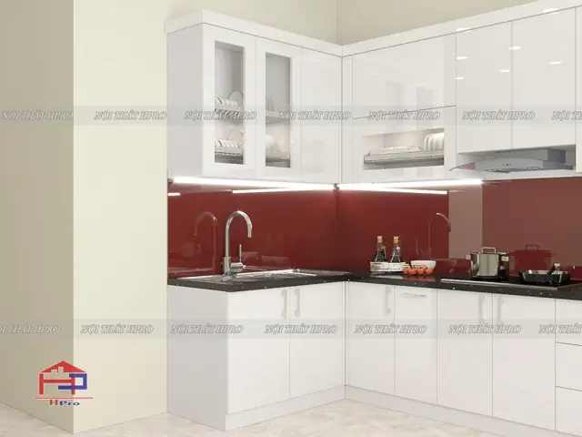 1.1 Cấu Tạo Tủ Bếp Acrylic Tbac19