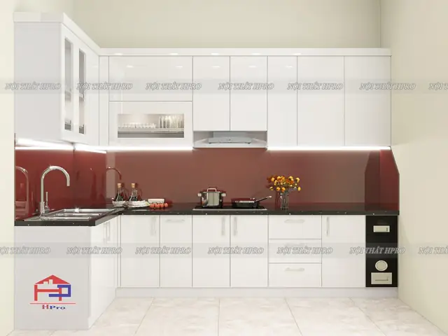 1. Acrylic Kết Hợp Cốt Gỗ Mdf Chống Ẩm - Bộ Đôi Hoàn Hảo Cho Thiết Kế Tủ Bếp Acrylic Tbac19