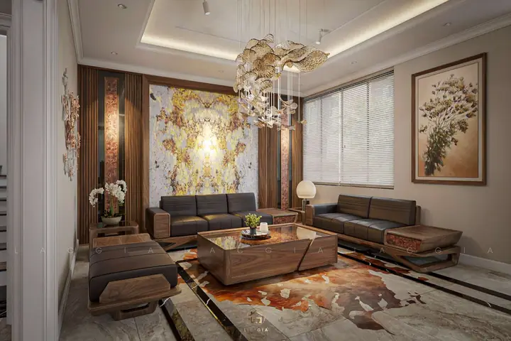 Thiết Kế Nội Thất Gỗ Óc Chó Biệt Thự Lào Cai – Chị Toan