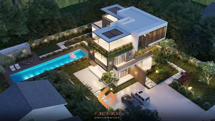 4.2 Thiết Kế Nội Thất Biệt Thự Nghỉ Dưỡng Đơn Lập Không Gian Thoáng Đãng