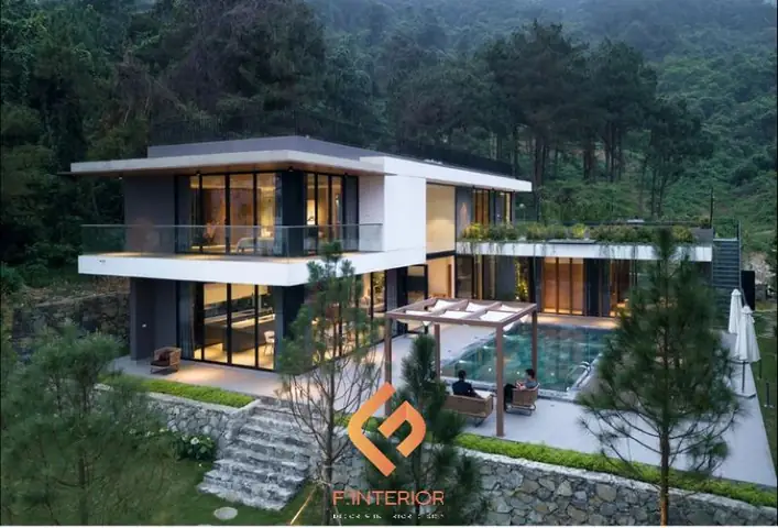 4.1 Thiết Kế Nội Thất Biệt Thự Nghỉ Dưỡng Trên Núi