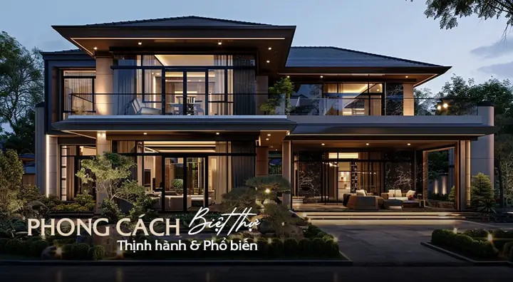 Top 8 Phong Cách Thiết Kế Biệt Thự Được Ứng Dụng Nhiều Nhất 2024