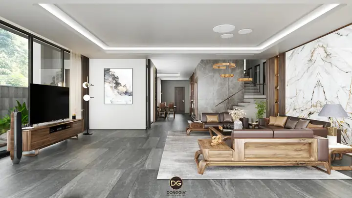 20 Ý Tưởng Thiết Kế Nội Thất Phòng Khách Biệt Thự Sáng Tạo